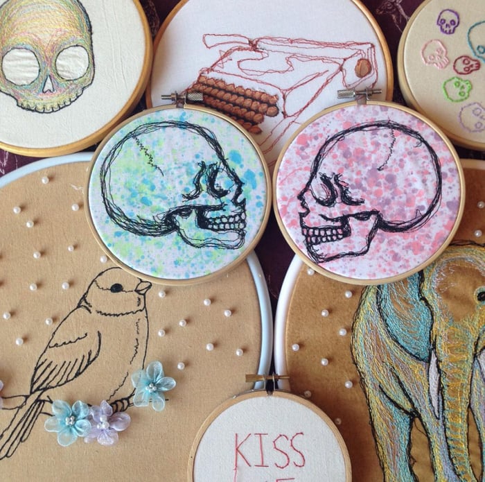 Embroidery illustration