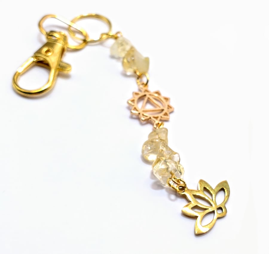 Chakra Solar Plexus Bag Charm 