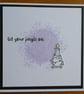 Pack of 3 Christmas Cards - Gnomes with Tree Lights - Image 2