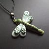 ceramic dragonfly pendant