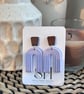 Boho Statement Jewellery - Textured Lilac Rainbow Arch Earrings  - Image 2