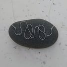 Sterling Silver Shaped Ribbon Necklace - Handcrafted Flat Wire Jewellery