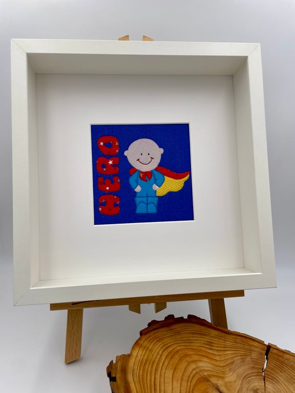 Superhero appliqué picture 