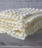 Crochet Baby Blanket in Yellow and white  - Image 3