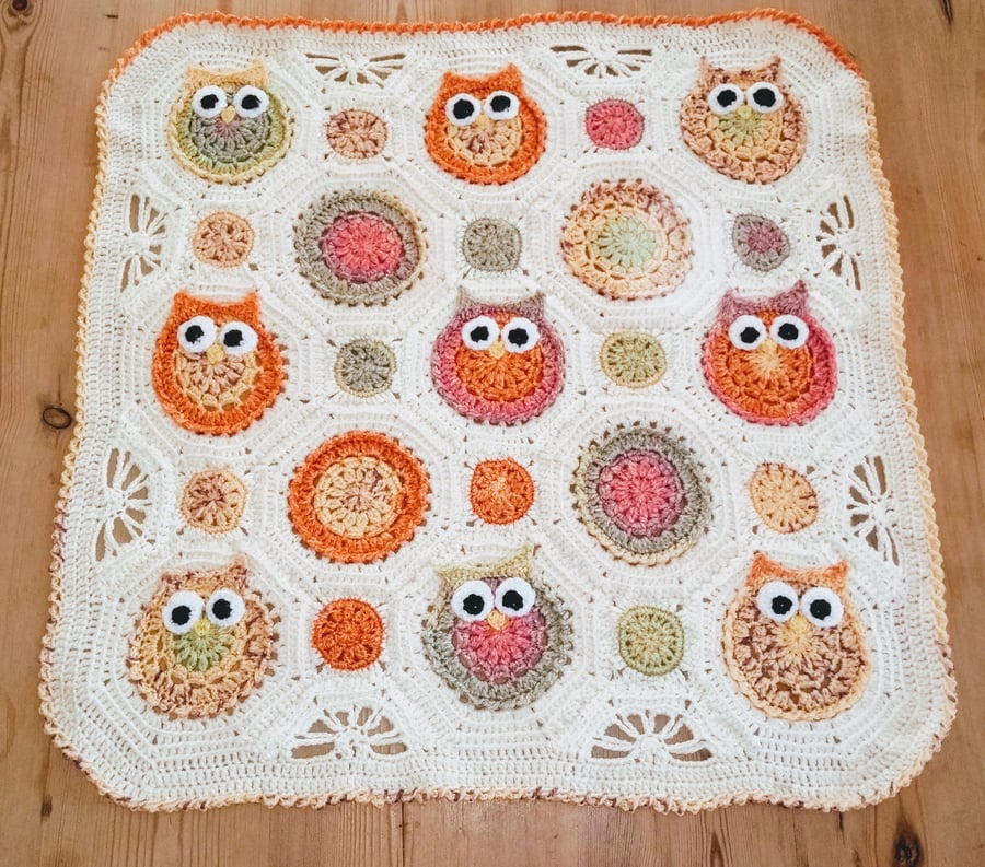 Owl baby blanket