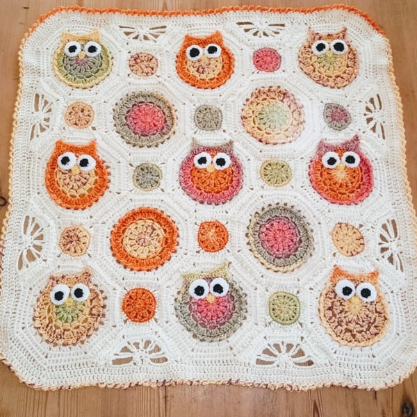 Owl baby blanket