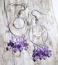 Amethyst Chandelier Earrings - UK Free Post - Image 1