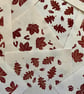 Set of 3 - Falling leaves Linoprints Oak, Sycamore and Chestnut : Hand-Burnished - Image 6