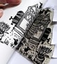 Tiny Garden Shed - lino cut print - Image 2