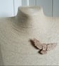 Pyrography barn owl brooch - Image 2