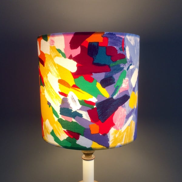  Colourful and Vibrant Abstract Rainbow 30cm wide  Lampshade
