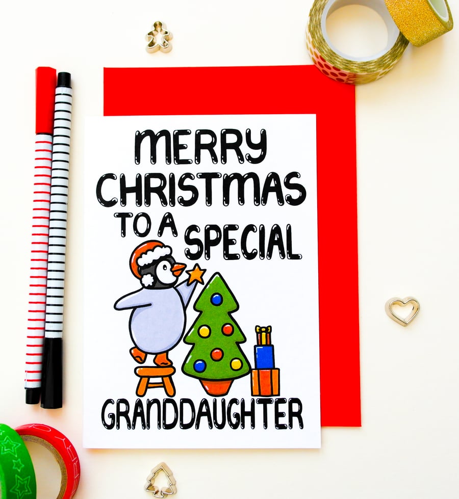 Christmas Card For A Special Granddaughter Christmas Card from Grandparents