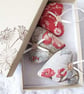 SET OF 3 LAVENDER BAGS - HEART SHAPED AND HAND EMBROIDERED - Image 2