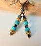 Hematite And Turquoise Earrings - Handmade In Devon - Seconds Sunday - Image 8