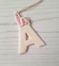 Bunny Rabbit Personalised Initial decoration - Image 3