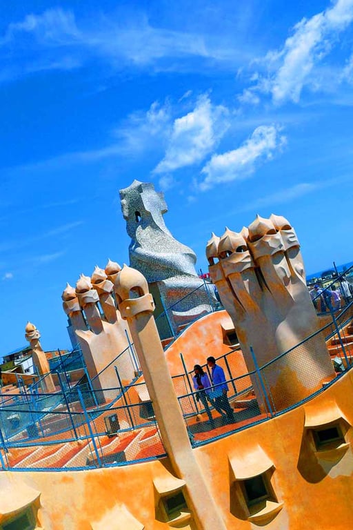 Casa Mila La Pedrera Barcelona Spain 12"x18" Print