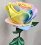 Beautiful Unicorn Ribbon Rose - Long Stem Artificial Forever Flower Gift - Image 7