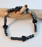 Hematite Heart Bracelet With Swarovski Crystals - Handmade In Devon - Image 9