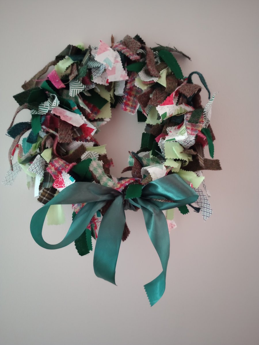 Christmas Rag Wreath