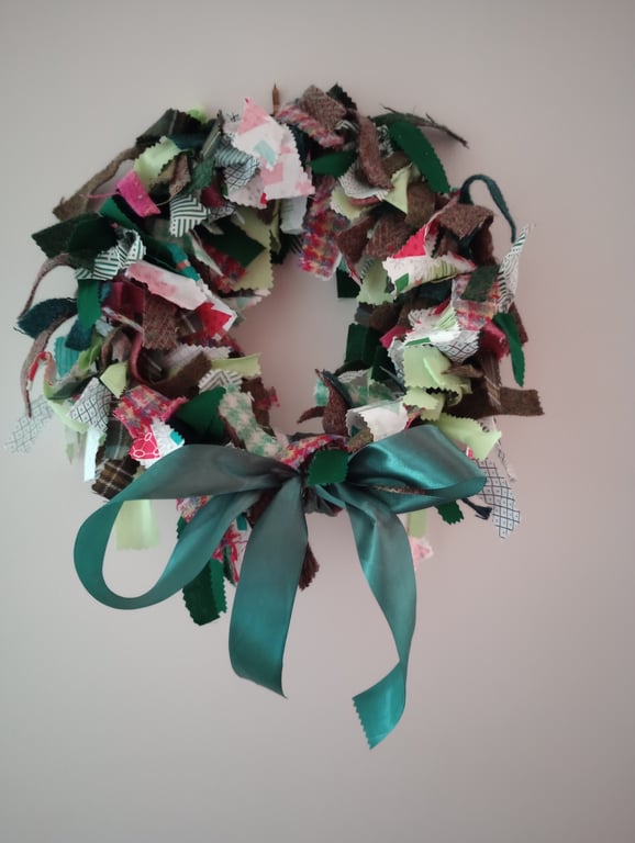 Christmas Rag Wreath