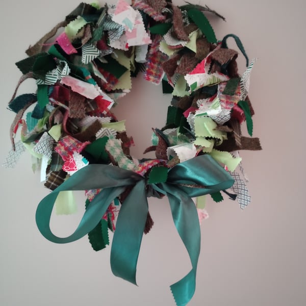 Christmas Rag Wreath