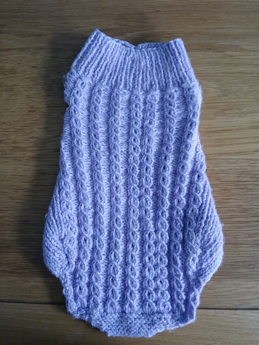 Handmade knitted Dog Jumper