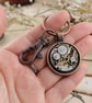 Copper Wedding Anniversary Gift for Husband - Handmade Steampunk Keychain - Image 7