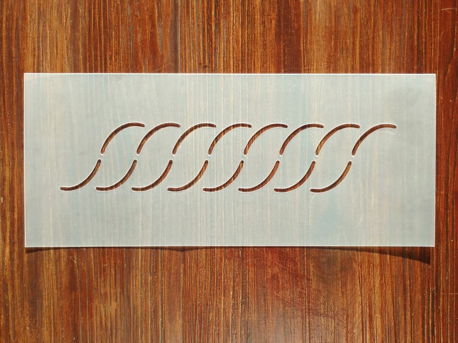 Rope Border Quilting Stencil Mask Reusable PP Sheet for Arts & Crafts, DIY