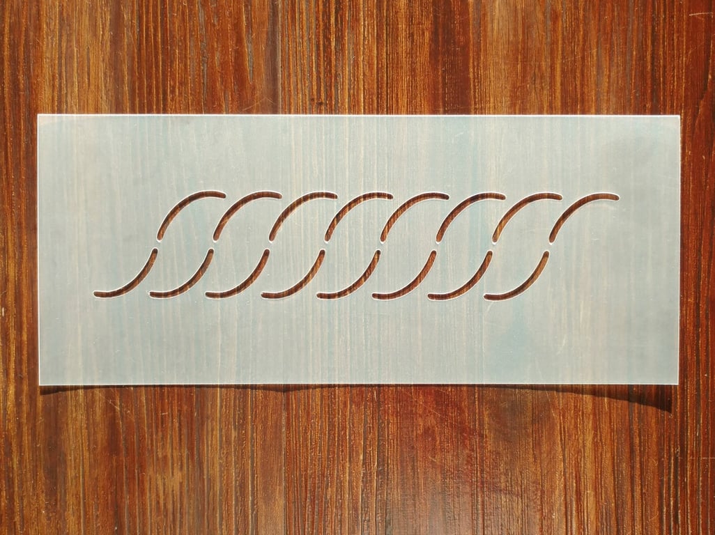 Rope Border Quilting Stencil Mask Reusable PP Sheet for Arts & Crafts, DIY