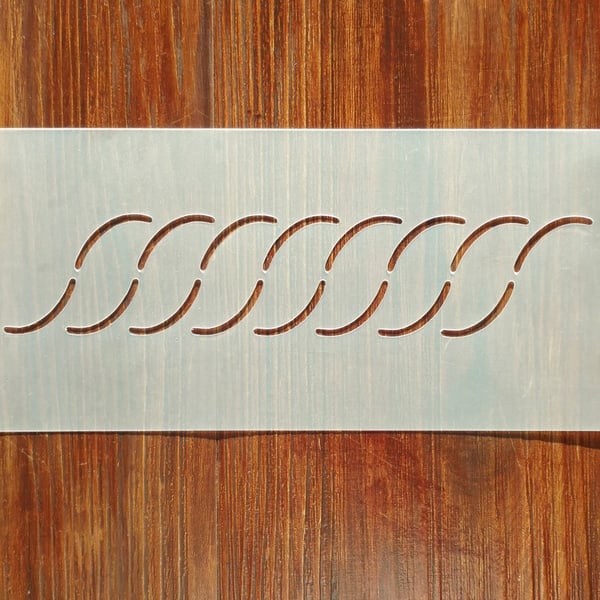 Rope Border Quilting Stencil Mask Reusable PP Sheet for Arts & Crafts, DIY