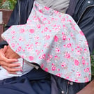 100% Cotton Clip-On Breastfeed Cover, Newborn Burp Cloth & Comforter, Mum Gift 