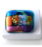 Patchwork  Brooch 111 Dichroic Fused Glass Handmade  - Image 1