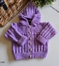 Baby Girls Merino Wool Hooded Jacket 0-6 mths size - Image 7