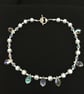 Pretty Beaded Necklace in Soft Tones - Small  - 14.5ins - Image 4