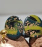Green marble studs - Image 1