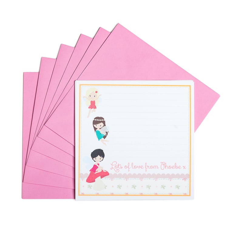 Personalised Fairy Notecards - pack of 6