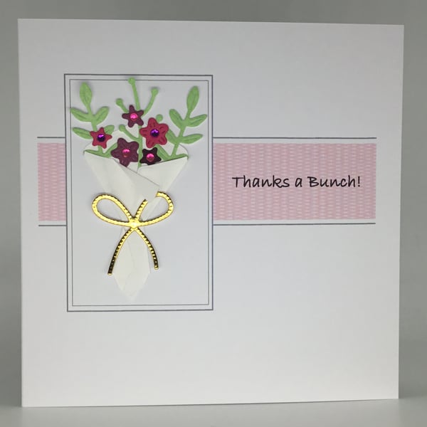 Thank you card - Thanks a Bunch bouquet 