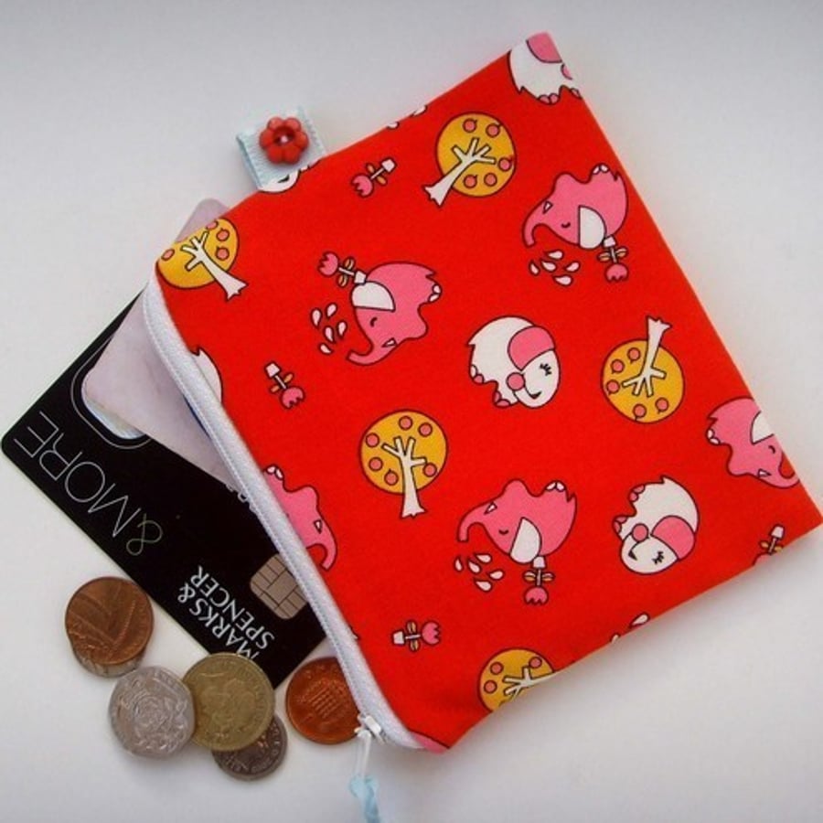 SALE SALE SALE Little Elephants Credit Card/Coin Purse