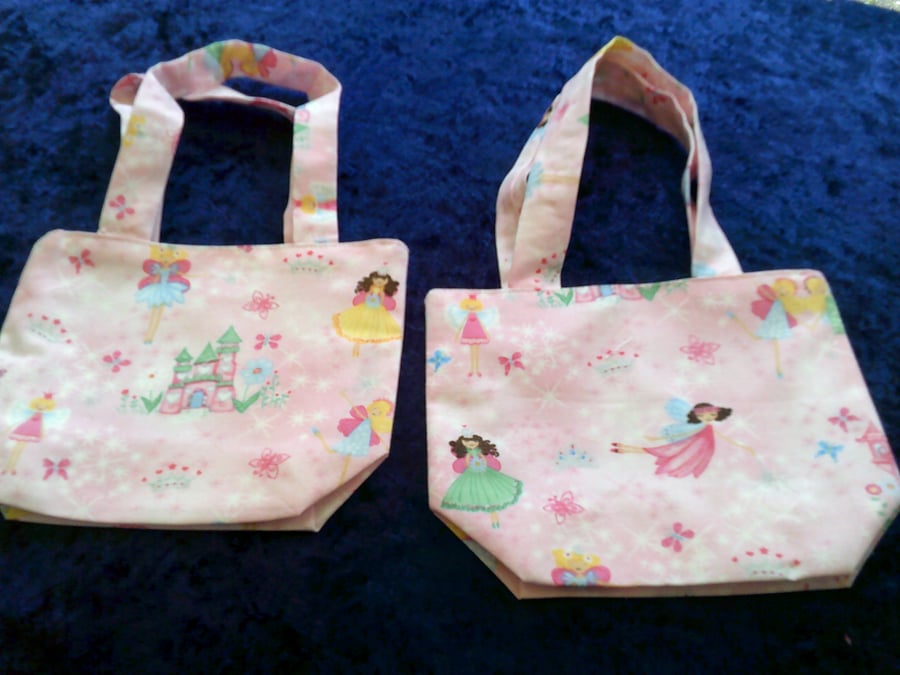 Fairy Princesses and Castles Child's Fabric Handbag