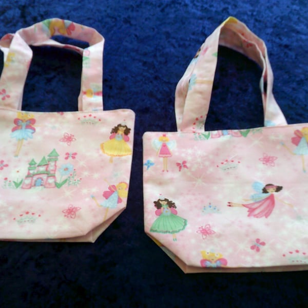 Fairy Princesses and Castles Child's Fabric Handbag