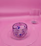 Handblown Glass Dumpling and Dip Plate & Matching Cup. 