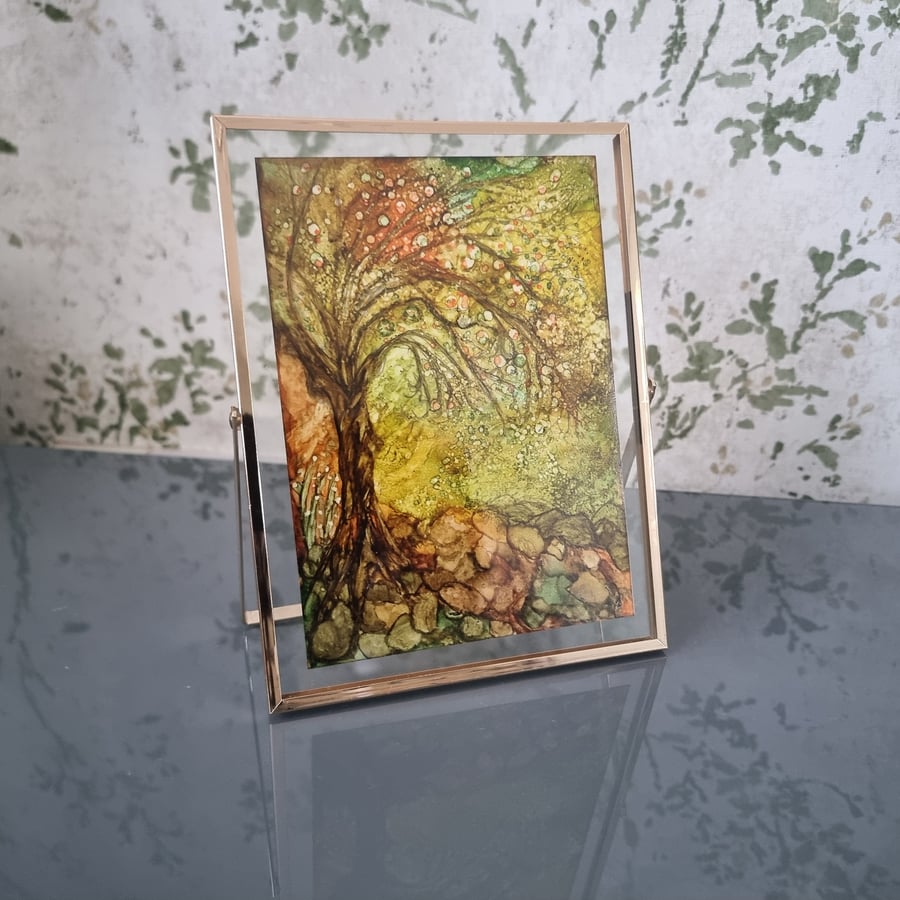 (55) Abstract Alcohol Inks, "Autumn Fantasy"