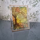 (55) Abstract Alcohol Inks, "Autumn Fantasy"