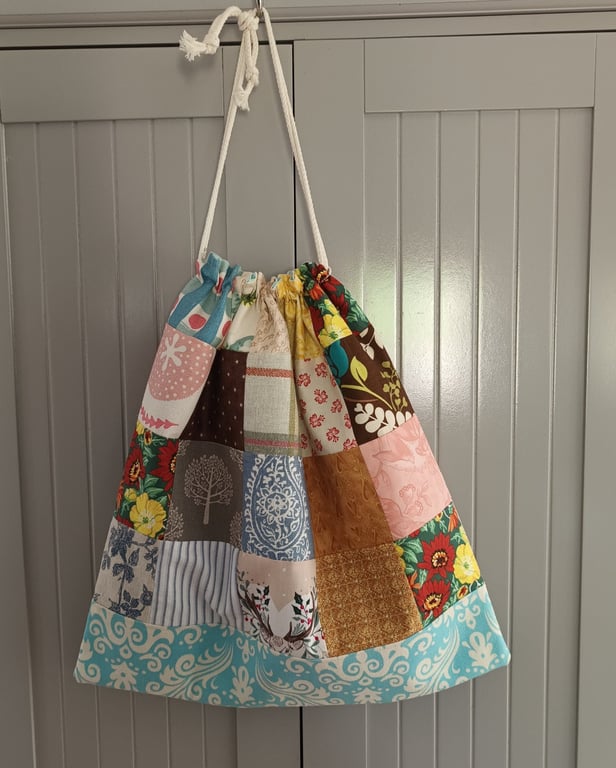 Drawstring lined bag, lined drawstring bag, student gift