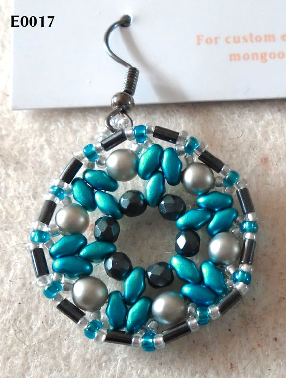 1920s-style bead earrings (customisable)