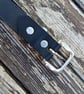 Handcrafted Lyveden Leather Belt with Chrome Buckle  - Image 3