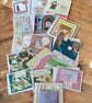 Mixed bundle of 16 handmade cards