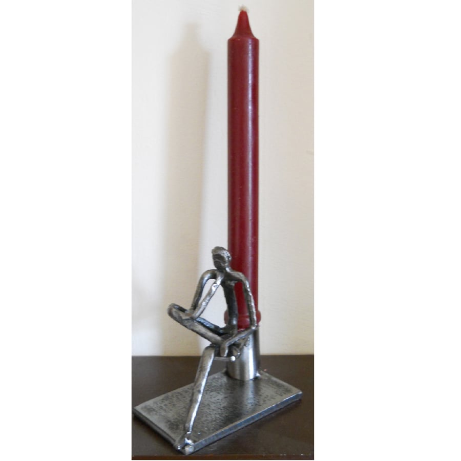 candle holder thinker