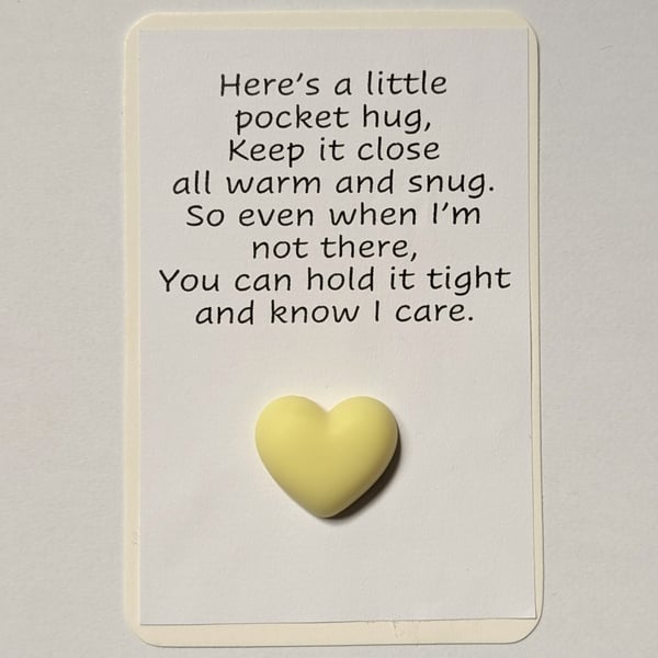 Pocket hugs - plain heart