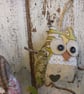 Handmade Vintage Fabric Owls  - Image 3